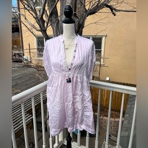 Free People, silky pink mini, size small